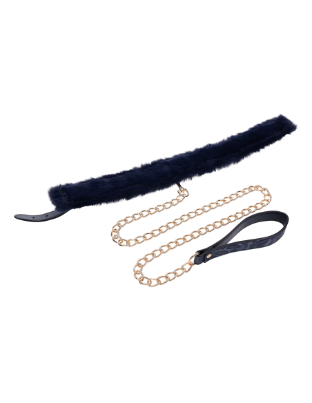 SPORTSHEETS COLLAR Y CORREA DE PIEL DE PUMA