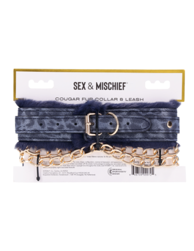 SPORTSHEETS COUGAR FUR COLLAR & LEASH