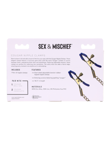 SPORTSHEETS COUGAR NIPPLE CLAMPS