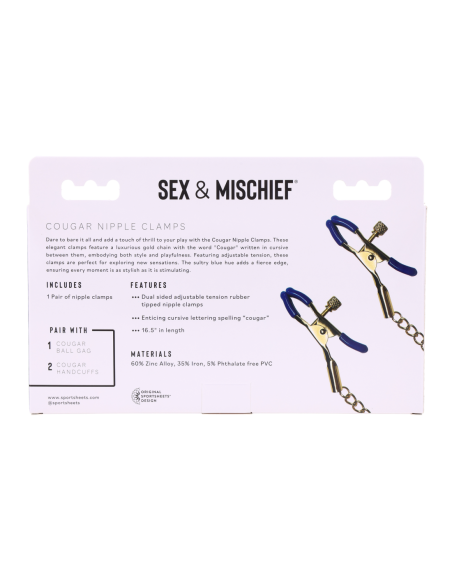 SPORTSHEETS COUGAR NIPPLE CLAMPS