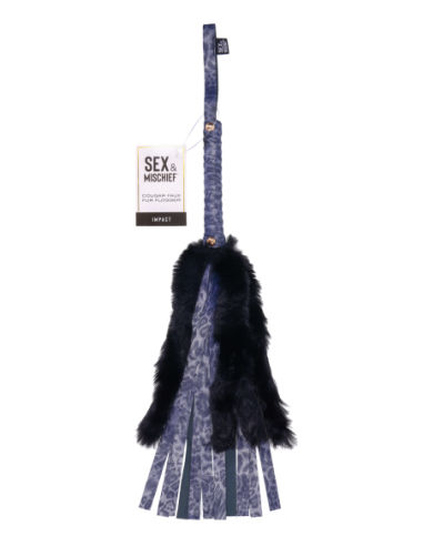 SPORTSHEETS COUGAR FAUX FUR FLOGGER