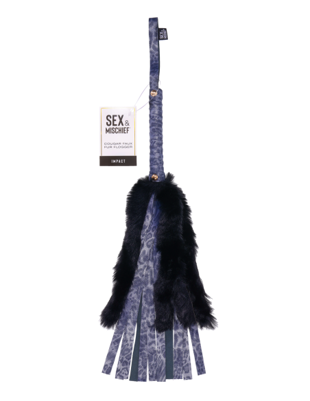 SPORTSHEETS COUGAR FAUX FUR FLOGGER