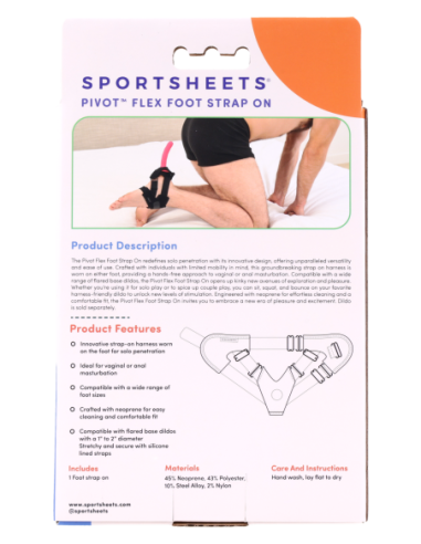 SPORTSHEETS PIVOT FLEX FOOT STRAP ON