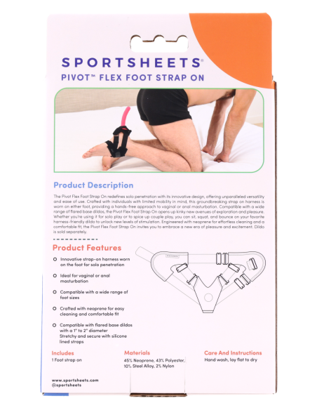 SPORTSHEETS PIE FLEXIBLE DE PIVOTE ARNÉS