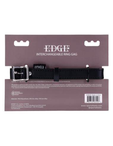SPORTSHEETS EDGE INTERCHANGEABLE RING GAG