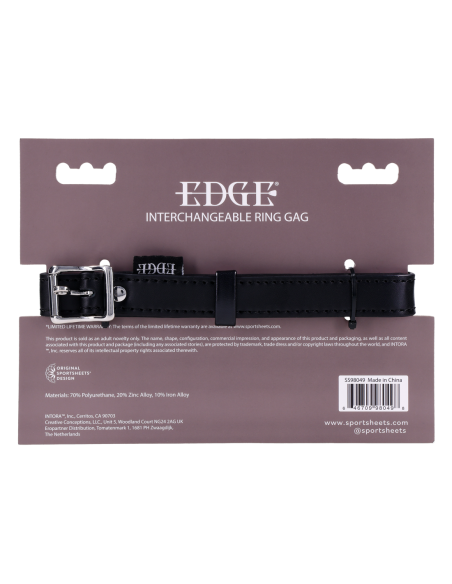 SPORTSHEETS EDGE INTERCHANGEABLE RING GAG