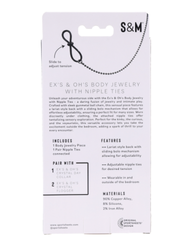 SPORTSHEETS EX'S AND OH'S BODY JEWELRY WITH...