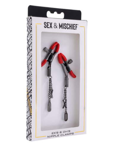 SPORTSHEETS EX'S AND OH'S NIPPLE CLAMPS