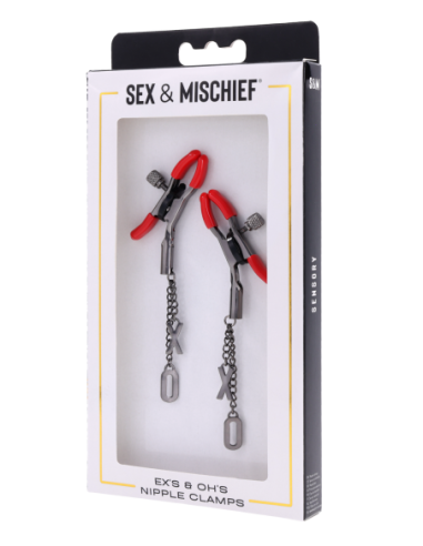 SPORTSHEETS EX'S AND OH'S NIPPLE CLAMPS