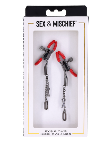 SPORTSHEETS EX'S AND OH'S NIPPLE CLAMPS