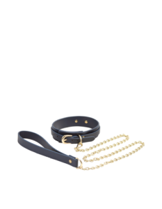 COLLAR Y CORREA BONDAGE COUTURE AZUL 2