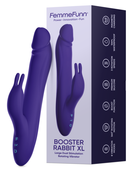 FEMMEFUNN BOOSTER RABBIT XL DARK PURPLE