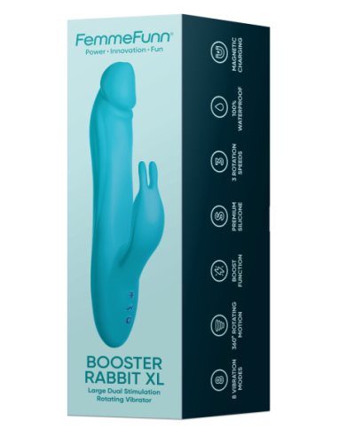 FEMMEFUNN BOOSTER RABBIT XL TURQUOISE