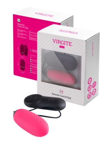 VIRGITE G4 RECHARGEABLE EGG AND REMOTE G4 PINK
