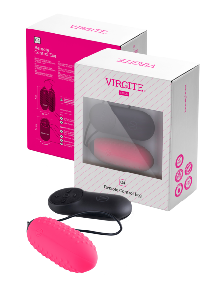 VIRGITE G4 RECHARGEABLE EGG AND REMOTE G4 PINK