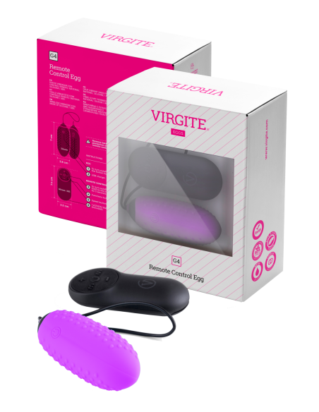 VIRGITE G4 RECHARGEABLE EGG AND REMOTE G4 PURPLE
