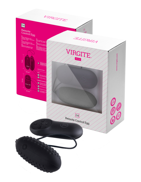 VIRGITE G4 RECHARGEABLE EGG AND REMOTE G4 BLACK