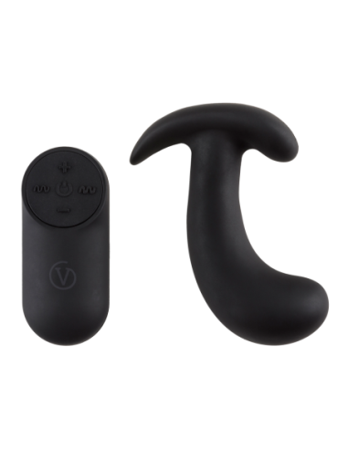 VIRGITE  PROSTATIC VIBRATOR WITH REMOTE CONTROL BLACK