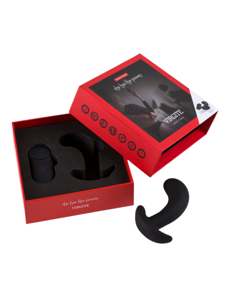 VIRGITE VIBRADOR PROSTÁTICO CON MANDO A DISTANCIA NEGRO