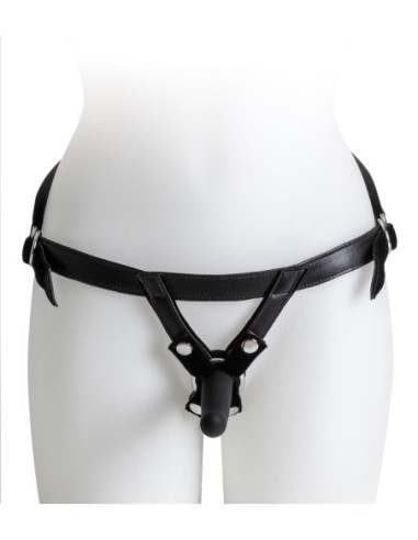 VIRGITE  UNIVERSAL HARNESS WITH BLACK DILDO...