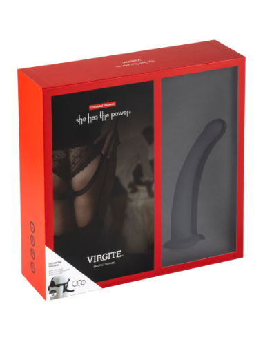 VIRGITE  UNIVERSAL HARNESS WITH BLACK DILDO...