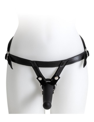 VIRGITE  UNIVERSAL HARNESS WITH BLACK DILDO...