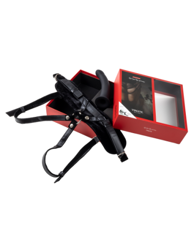 VIRGITE  UNIVERSAL HARNESS WITH BLACK DILDO...