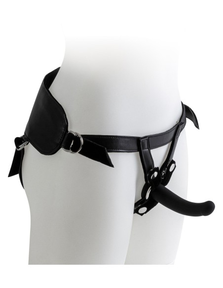 VIRGITE ARNÉS UNIVERSAL CON JUEGO DE CONSOLADOR NEGRO TALLAS S M L NEGRO