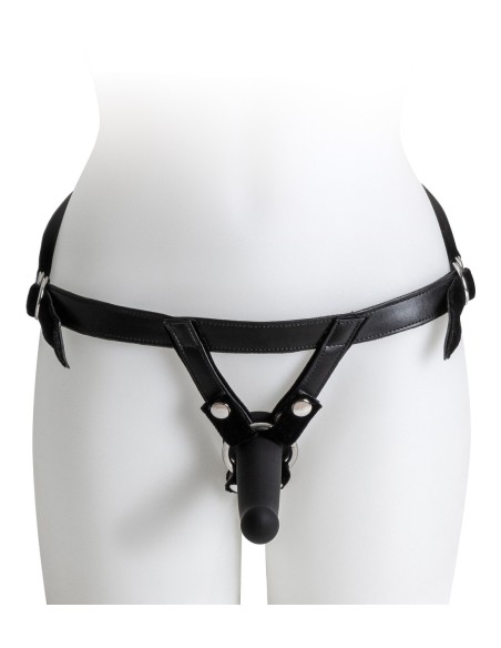 VIRGITE ARNÉS UNIVERSAL CON JUEGO DE CONSOLADOR NEGRO TALLAS S M L NEGRO