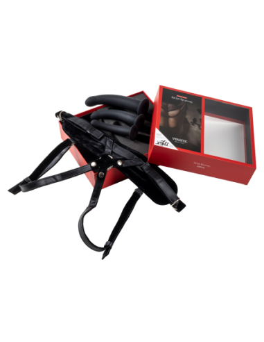 VIRGITE  UNIVERSAL HARNESS WITH BLACK DILDO SET...
