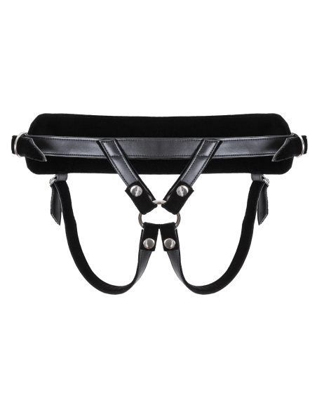 VIRGITE  UNIVERSAL HARNESS WITH PURPLE DILDO SIZE S PURPLE