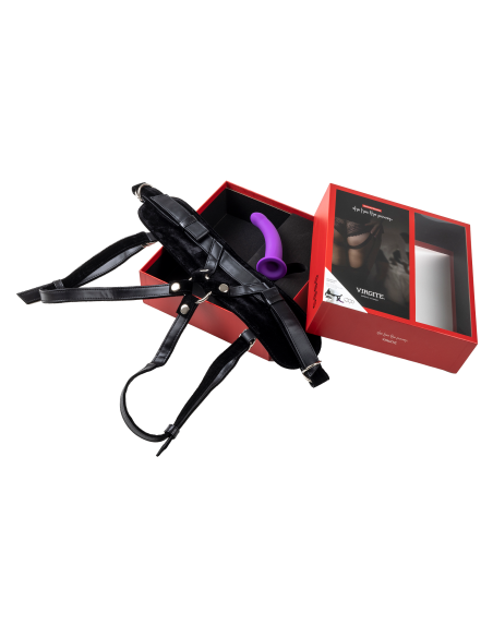 VIRGITE ARNÉS UNIVERSAL CON CONSOLADOR MORADO TALLA S MORADO