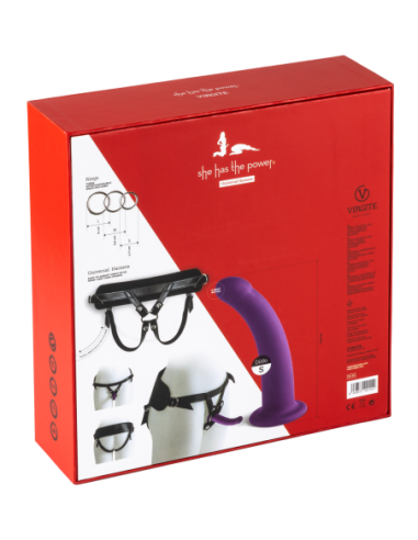 VIRGITE ARNÉS UNIVERSAL CON CONSOLADOR MORADO...