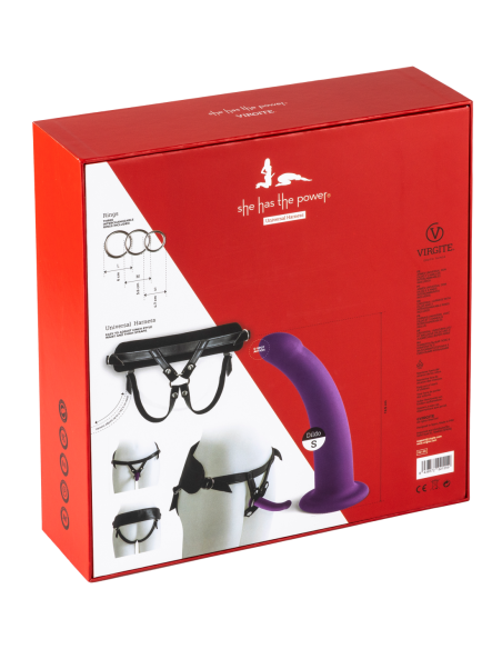 VIRGITE ARNÉS UNIVERSAL CON CONSOLADOR MORADO TALLA S MORADO