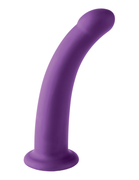 VIRGITE  UNIVERSAL HARNESS WITH PURPLE DILDO SIZE M PURPLE