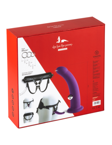 VIRGITE ARNÉS UNIVERSAL CON CONSOLADOR MORADO...