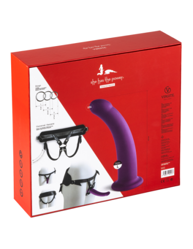 VIRGITE ARNÉS UNIVERSAL CON CONSOLADOR MORADO...