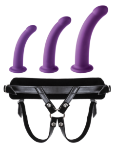 VIRGITE ARNÉS UNIVERSAL CON JUEGO DE CONSOLADOR MORADO...