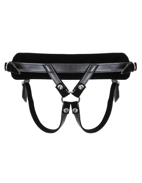 VIRGITE  UNIVERSAL HARNESS WITH PURPLE DILDO SET SIZES S M L PURPLE