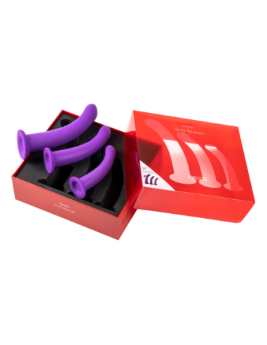 VIRGITE  SET OF 3 DILDOS SIZES S M L PURPLE PURPLE