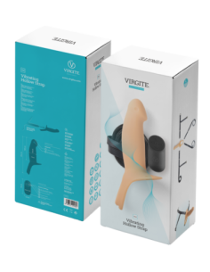 VIRGITE H4 VIBRATING HOLLOW STRAP H4 SIZE L FLESH 2