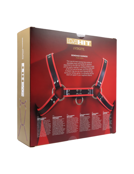 VIRGITE  MAN BONDAGE BODY HARNESS MOD. 1 BLACK