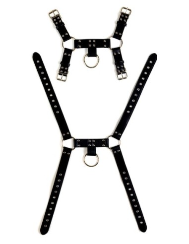 VIRGITE  MAN BONDAGE BODY HARNESS MOD. 2 BLACK