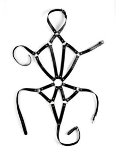 VIRGITE ARNÉS DE CUERPO BONDAGE PARA MUJER MOD. 1 NEGRO