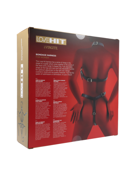 VIRGITE  WOMAN BONDAGE BODY HARNESS MOD. 1 BLACK