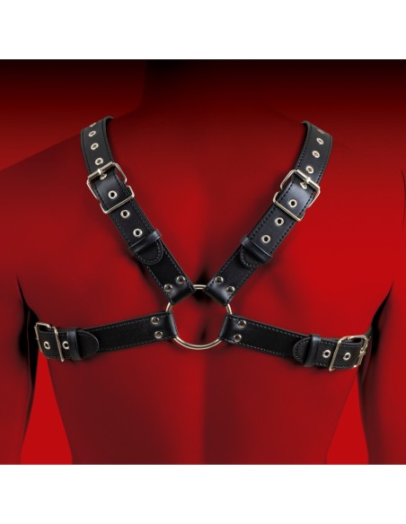VIRGITE ARNÉS DE CUERPO BONDAGE HOMBRE MOD. 3 NEGRO