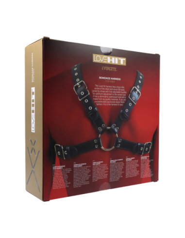 VIRGITE  MAN BONDAGE BODY HARNESS MOD. 3 BLACK