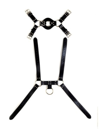 VIRGITE  MAN BONDAGE BODY HARNESS MOD. 4 BLACK