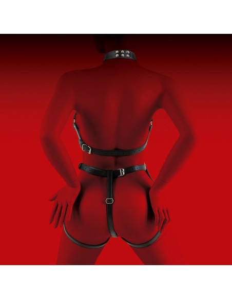 VIRGITE  WOMAN BONDAGE BODY HARNESS MOD. 2 BLACK