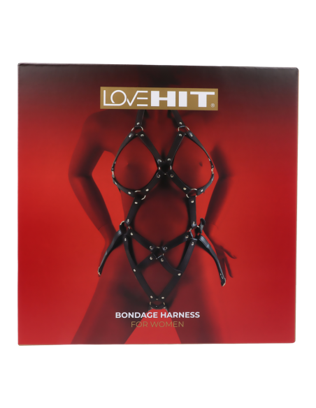 VIRGITE  WOMAN BONDAGE BODY HARNESS MOD. 2 BLACK